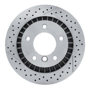 Mercedes-Benz G65 AMG Brake Rotor (1) - Rear - R1 Concepts - Drilled and Slotted - `13-`18